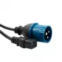 Cavo di alimentazione ACT Powercord CEE1 - C19 nero 2,5 m