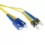 ACT RL2951 SC-ST cavo patch in fibra ottica 9/125 µm OS1, duplex, 1,5 m, giallo