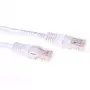Cavo patch ACT U/UTP CAT6 bianco 1 m con connettori RJ45