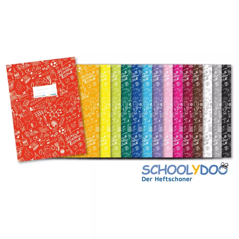 HERMA 19415 copertina per quaderni SCHOOLYDOO, A5, blu, polipropilene