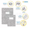 HERMA 19415 copertina per quaderni SCHOOLYDOO, A5, blu, polipropilene