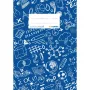 HERMA 19415 copertina per quaderni SCHOOLYDOO, A5, blu, polipropilene
