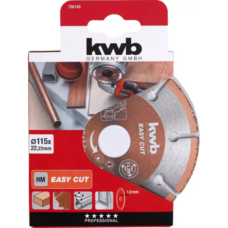 Disco da taglio KWB EASY CUT metallo duro universale 11,5 cm
