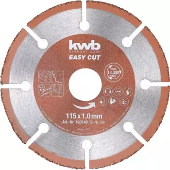 Disco da taglio KWB EASY CUT metallo duro universale 11,5 cm