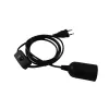 Eurolite 51100666 cavo di alimentazione, 1,7 m, nero