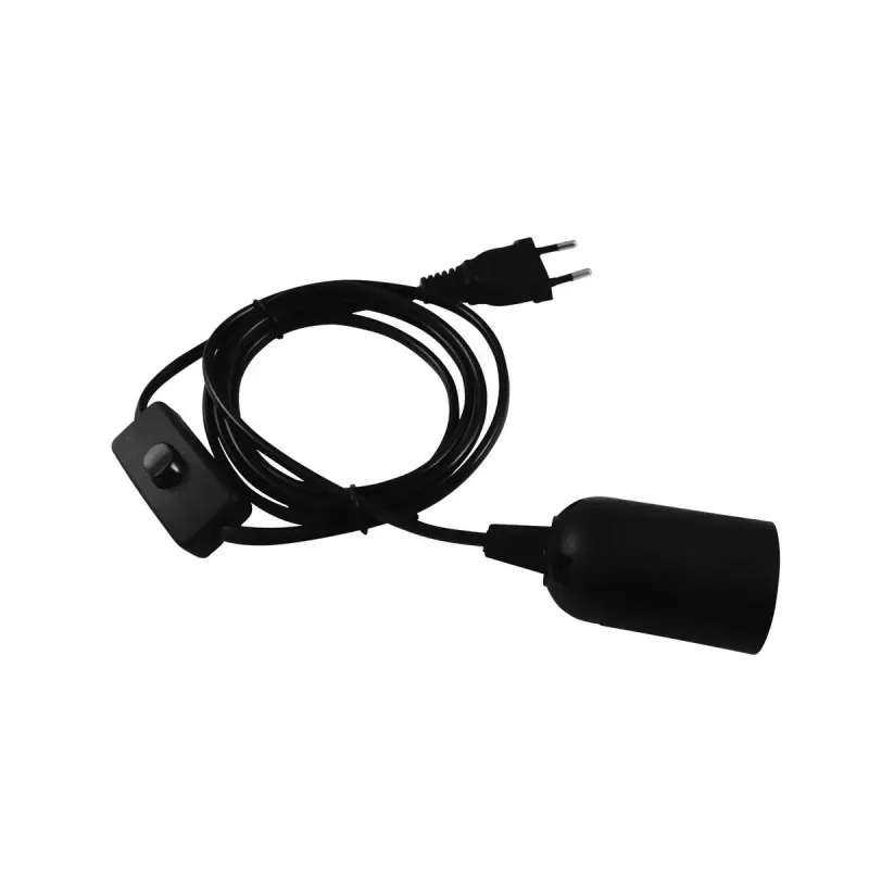 Eurolite 51100666 cavo di alimentazione, 1,7 m, nero