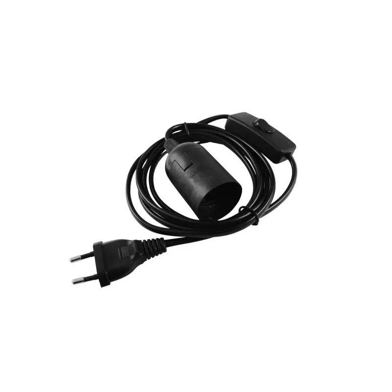 Eurolite 51100666 cavo di alimentazione, 1,7 m, nero