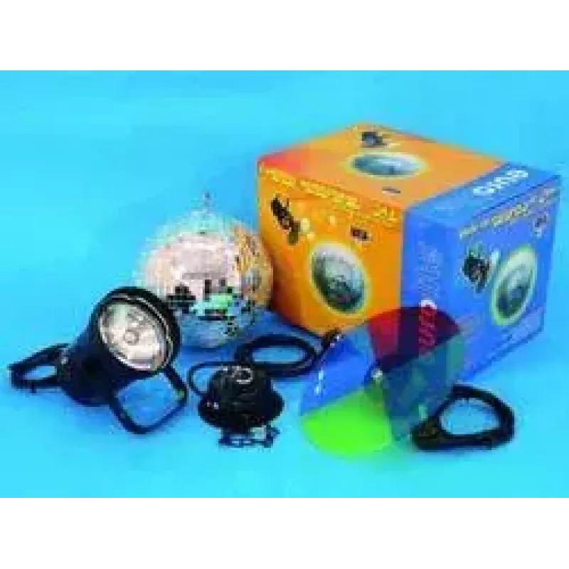 Set sfera specchiata 20 cm Eurolite Multicolour 30W 230V