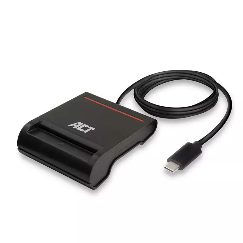 ACT Lettore di smart card eID USB-C esterno, nero