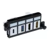 ACT Piastra adattatrice per 4 x Keystone FTP, adattatore, nero, 1 pz.