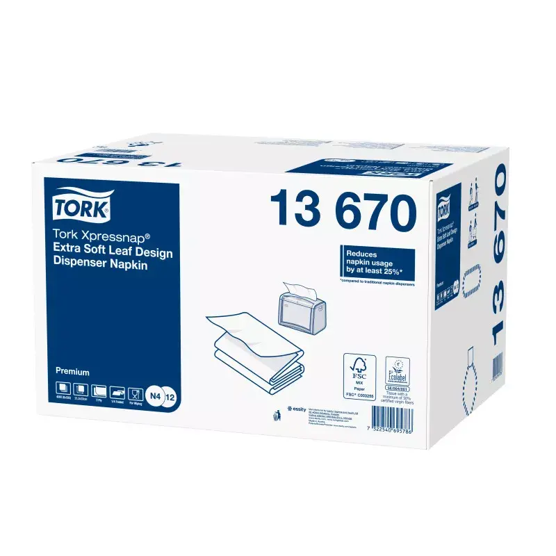 Tovaglioli di carta Tork 13670 bianco 500 pz.