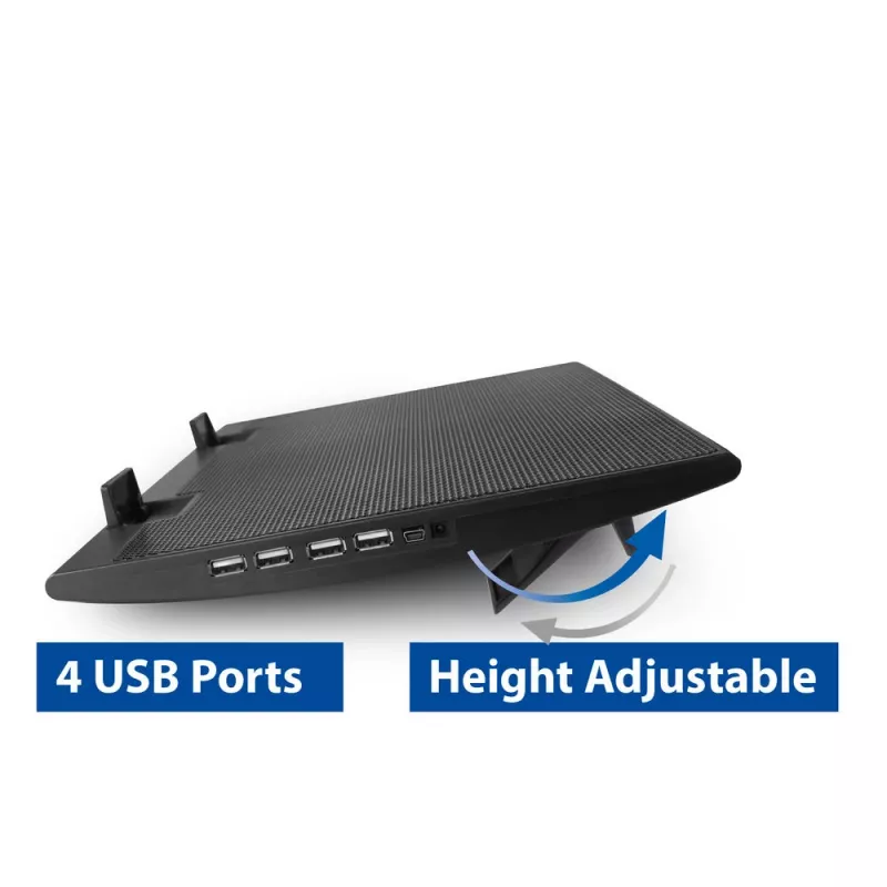 Supporto per laptop ACT AC8105 con ventola regolabile in altezza 2 posizioni hub 4 porte