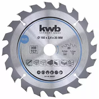 Lama per sega circolare KWB 584557 con placchette in metallo duro 1 pz.