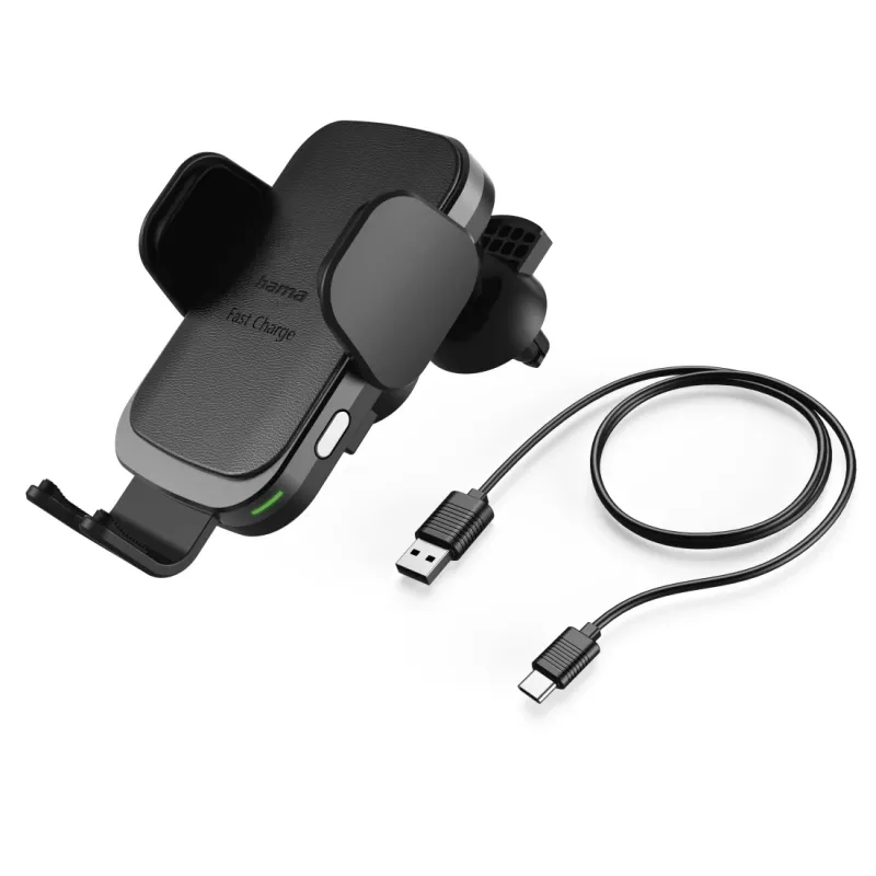Hama FC10 Motion smartphone nero, metallizzato accendisigari ricarica wireless ricarica rapida auto
