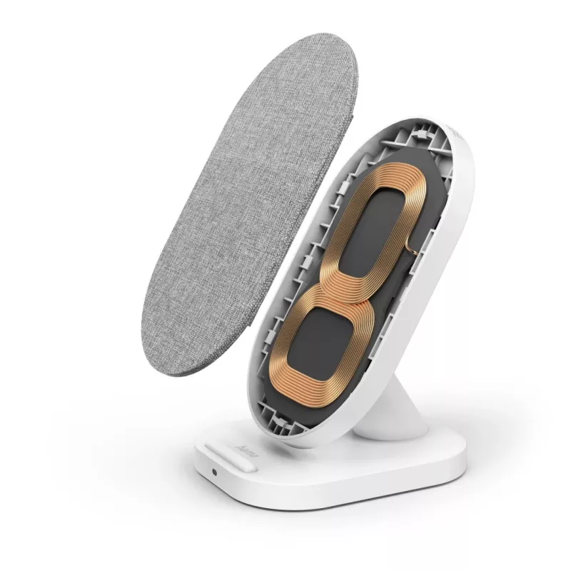 Hama QI-FC10S-Fab smartphone bianco USB ricarica wireless ricarica rapida per interni
