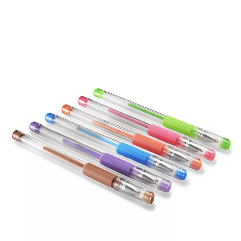 Hama Pastel penna gel con cappuccio blu, marrone, verde, arancione, rosa, viola 6 pz.