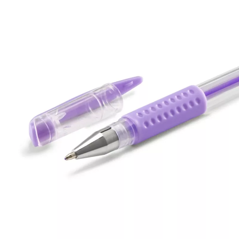 Hama Pastel penna gel con cappuccio blu, marrone, verde, arancione, rosa, viola 6 pz.