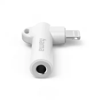 Hama 00201700 adattatore cavo 3,5 mm Lightning bianco