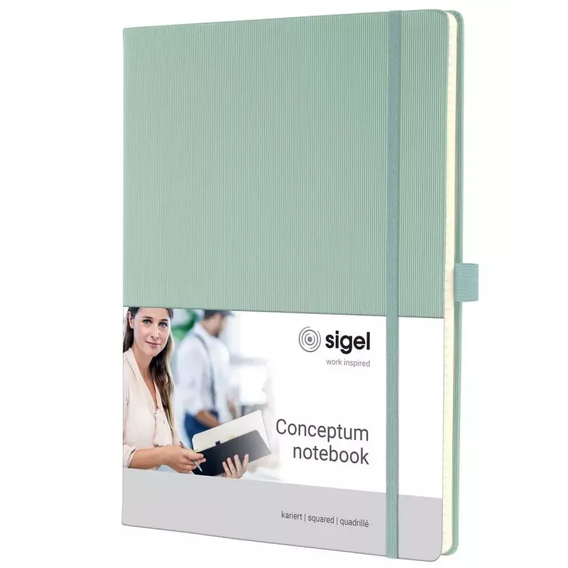 Quaderno Sigel CO680 A4 97 fogli verde copertina rigida