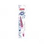 Penna a sfera retrattile con clip Herlitz my.pen rosa bianco blu