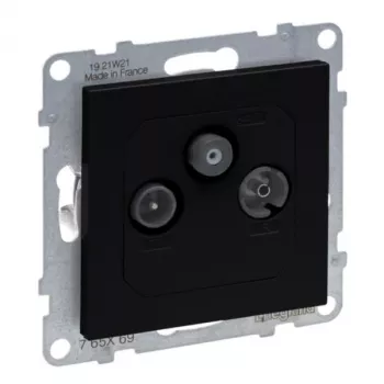 Legrand 765369 presa TV + SAT nero