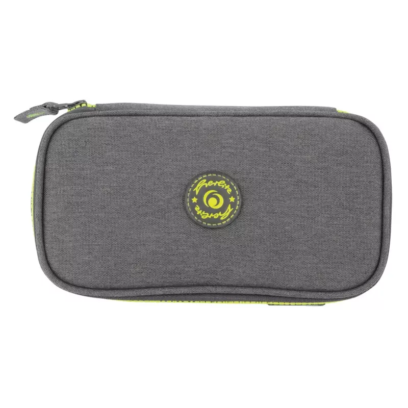 Astuccio portapenne Herlitz beatBox ABC poliestere grigio giallo 225x120x70mm