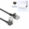 ACT Nero 3 metri U/UTP CAT6A LSZH Slimline cavo patch con RJ45 DC4903