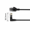 ACT Nero 3 metri U/UTP CAT6A LSZH Slimline cavo patch con RJ45 DC4903