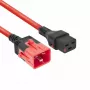 ACT Cavo di alimentazione C19 IEC Lock - C20 IEC Lock Dual Locking rosso 1 m, PC3633