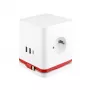 Ciabatta multipla Olympia SW 1000 – 3 prese AC, cavo 1,5 m, 230 V/16 A, rosso e bianco