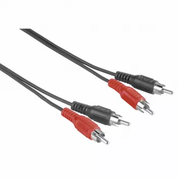 Hama 00205087 cavo audio 5 m 2 x RCA nero