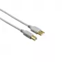 Hama 00200903 cavo USB USB 2.0 1,5 m USB A USB B grigio