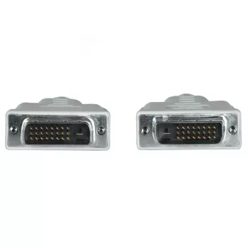 Hama 00200931 cavo DVI 1,5 m DVI-D grigio