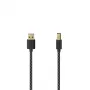 Hama 00201001 cavo USB USB 2.0 1,5 m USB A USB B nero, argento