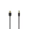 Hama 00201001 cavo USB USB 2.0 1,5 m USB A USB B nero, argento