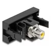 DeLOCK Easy 45 presa RCA nero giallo femmina