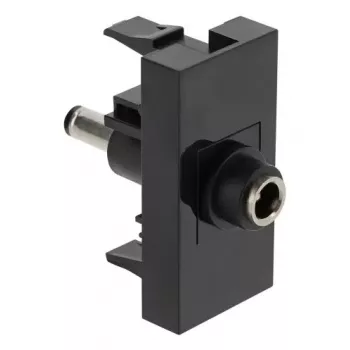 DeLOCK Easy 45 presa DC nero femmina maschio 45mm