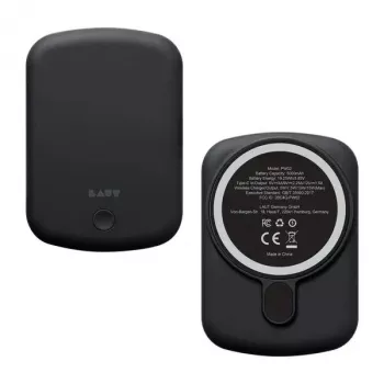 Powerbank LAUT PW02 5000 mAh ricarica wireless nero