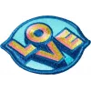 Badge LAUT MAGMOJI Aqua/Giallo distintivo in tessuto peluche, 1 pz.