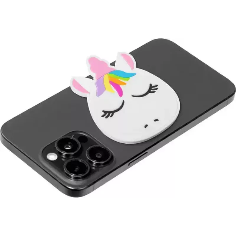 Badge LAUT MAGMOJI — adesivo decorativo in PVC bianco, compatibile MagSafe