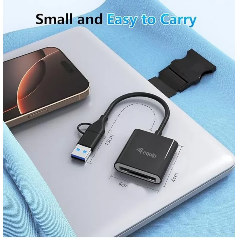 Lettore di schede Equip 245461 USB 3.2 Gen 2 Type-C nero CFexpress 2.0