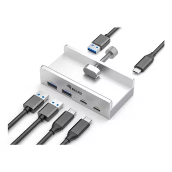 Equip 128967 hub interfacce USB 3.2 Gen 1 (3.1 Gen 1) Type-A 5000 Mbit/s alluminio