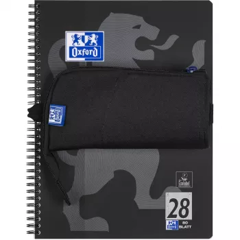 Astuccio morbido Oxford 400183590 nero 220x70x90 mm