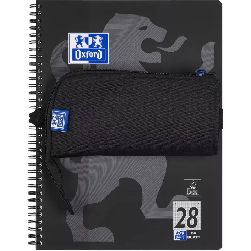 Astuccio morbido Oxford 400183590 nero 220x70x90 mm