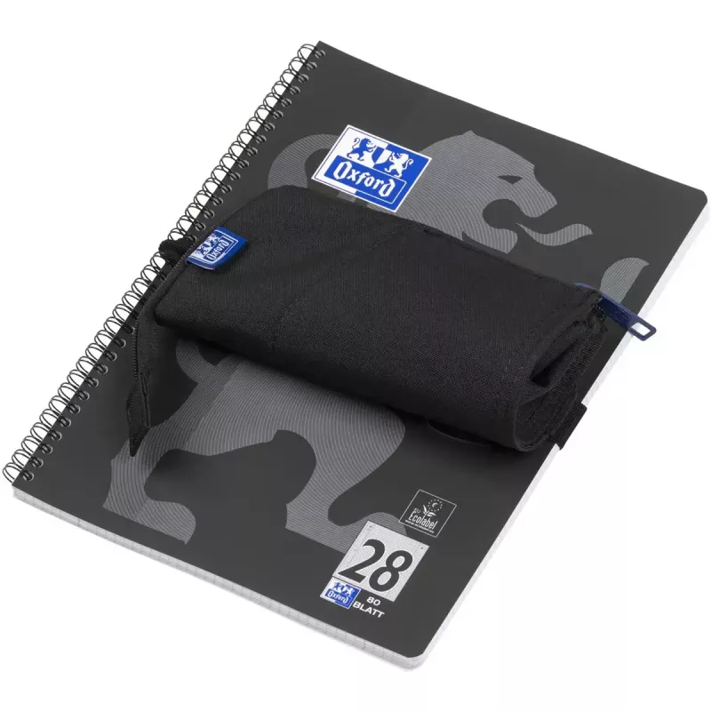 Astuccio morbido Oxford 400183590 nero 220x70x90 mm