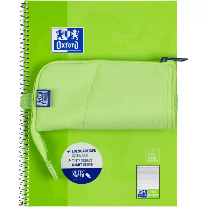 Astuccio morbido Oxford 400183591 verde 220x70x90 mm