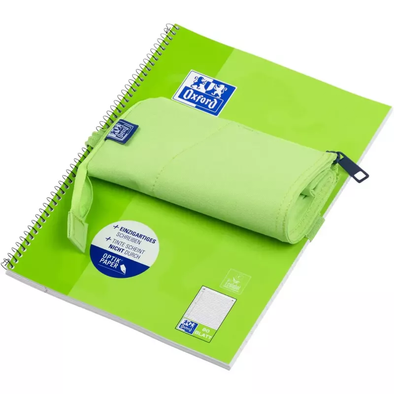 Astuccio morbido Oxford 400183591 verde 220x70x90 mm