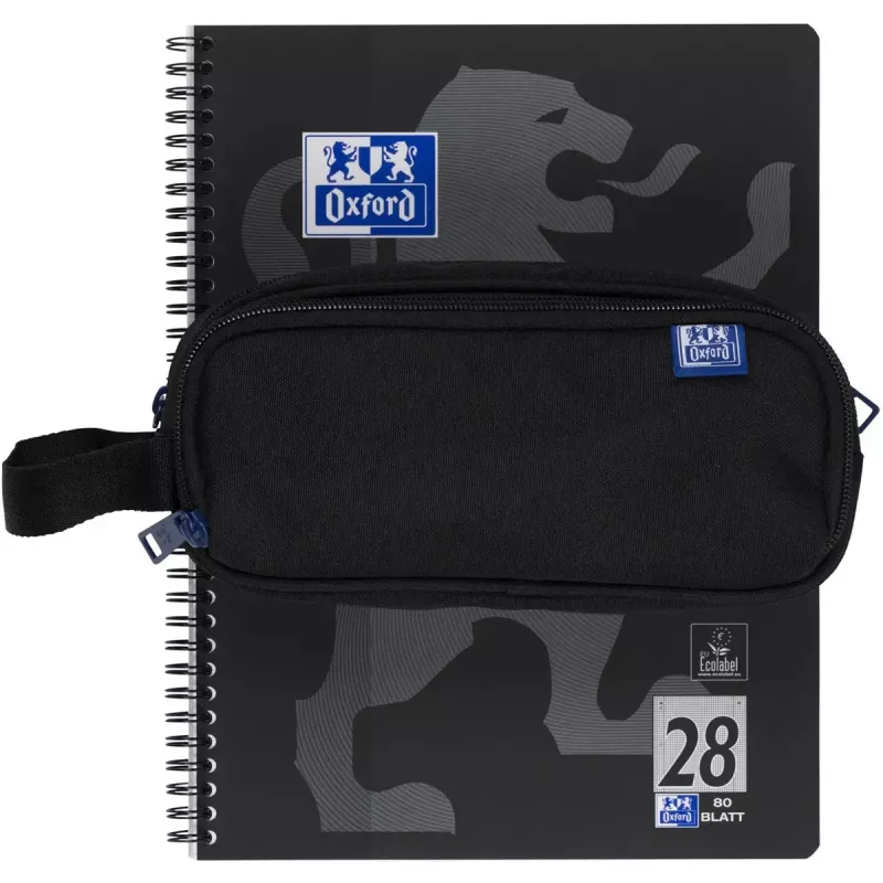 Astuccio morbido Oxford 400183523 nero 220x70x90 mm