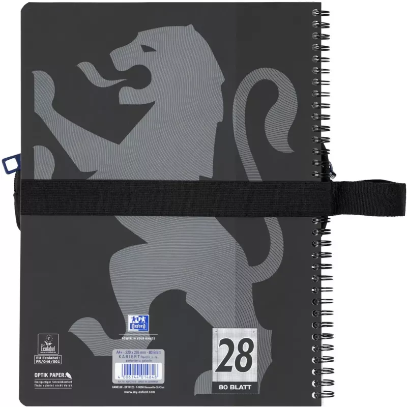 Astuccio morbido Oxford 400183523 nero 220x70x90 mm