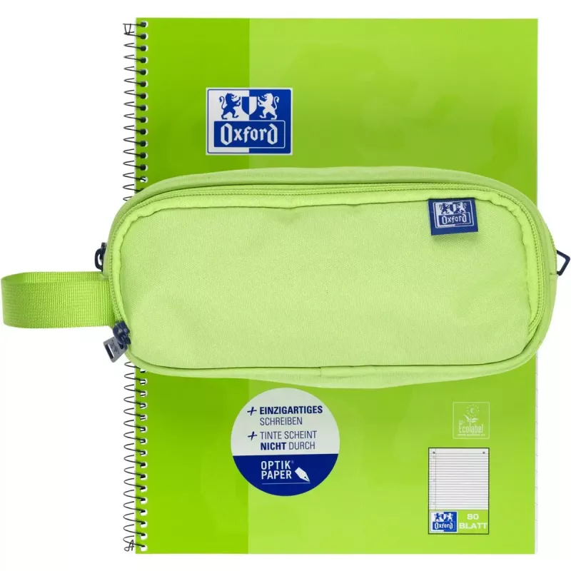 Astuccio morbido Oxford 400183525 verde 220x70x90 mm